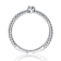 Infinity CZ Pave Band Ring In Rhodium Over Brass
