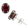 Oval Garnet 10K White Gold Earrings 2.04ctw