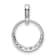 Rhodium Over 10k White Gold 0.26 cttw Diamond Circle Pendant