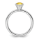 Sterling Silver Stackable Expressions High 5mm Yellow Crystal Ring