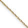 14k Yellow Gold 0.5mm Solid Cable 24 Inch Chain