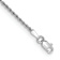 Rhodium Over 14k White Gold 1.5mm Rope Link Bracelet