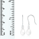 7.5-8 mmWhite Cultured Freshwater Pearl and Cubic Zirconia Rhodium Over
Sterling Silver Earrings