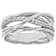 CZ Crossover Band Ring In Sterling Silver 0.33ctw
