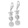 Rhodium Over Sterling Silver Polished Sea Life Leverback Earrings