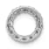 Rhodium Over 10k White Gold 0.26 ctw Diamond Circle Chain Slide Pendant