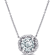 Aquamarine & Diamond 10K White Gold Pendant With Chain 1.27ctw