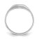 Rhodium Over Sterling Silver Polished Elongated Heart Children's Ring
