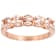 Morganite Band Ring In 18K Rose Gold Over Sterling Silver 0.94ctw