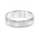 6mm Step-Edge Comfort Fit Band with Brushed Finish in 10k White Gold