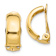 14k Yellow Gold Non-Pierced Polished 11/16" J-Hoop Earrings