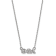 Rhodium Over Sterling Silver LogoArt Theta Phi Alpha Extra Small Pendant Necklace