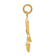 14k Yellow Gold Fleur De Lis Charm Pendant