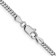 Rhodium Over 14k White Gold 2.3mm Solid Franco 16 Inch Chain