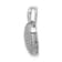 Rhodium Over 14k White Gold Diamond Heart Pendant