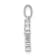 Rhodium Over 10k White Gold 0.10 ctw Diamond Latin Cross Pendant