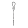Rhodium Over 14K White Gold Trinity Clover Pendant