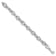 Rhodium Over Sterling Silver Polished and Textured Mariner Link Bracelet