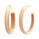 14K Yellow Gold Over Sterling Silver XL Oval Illusion Nude Acrylic Hoops
in Caramel