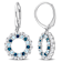 2ctw Sky Blue, London Blue and White Topaz Open Circle Drop Earrings in
Sterling Silver
