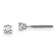 14K White Gold Lab Grown Diamond 1/5ctw VS/SI GH Screw Back 4 Prong Earrings