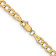 14k Yellow Gold 4.3mm Semi-Solid Curb Link Chain 28"