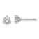 14K White Gold Lab Grown Diamond 7/8ctw VS/SI GH 3 Prong Earrings