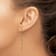 14k Yellow Gold Diamond-Cut Heart Dangle Earrings