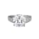 White Cubic Zirconia Platinum Over Sterling Silver April Birthstone Ring 6.71ctw