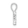 Rhodium Over 14k White Gold Diamond Number 2 Pendant