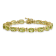 14k Yellow Gold Peridot Bracelet