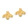 14k Yellow Gold Textured and Diamond-Cut Bee Stud Earrings