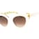 Kate Spade Marigold Ivory Cat Eye Frame / Brown Lenses Sunglasses