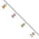 Sterling Silver Multi-color Enameled Bears with 1-inch Extensions
Children's Bracelet