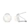 8-9mm white cultured freshwater pearl rhodium over sterling silver earrings