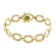 18k Gold Over Brass Link Bracelet