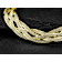 Diamond-Cut Braided Herringbone Bracelet In 18K Gold Over Sterling Silver