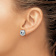 Rhodium Over 14k White Gold Polished 12mm Love Knot Stud Earrings