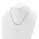 Rhodium Over 14K White Gold Diamond Curved Bar 16 Inch with 2 Inch
Extension Necklace