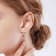 Red Lab Created Ruby With Moissanite Accents Rhodium Over Silver Dangle Earrings
