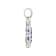 14K White Gold Round Tanzanite and Diamond Pendant 0.79ctw