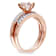 Morganite and Diamond 10K Rose Gold Ring 1.19ctw
