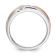 14K Two-tone Rose and White Gold Lab Grown Diamond Band