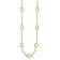 14K Yellow Gold 8mm Bead and Cable Link 18-inch Necklace