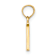 14k Yellow Gold Polished Block Letter N Initial Pendant
