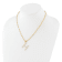 Gold Tone Sterling Silver 3-5.5mm Freshwater Cultured Pearl LETTER H
18-inch Necklace