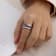 Lab Created Blue Saphhire And White Cubic Zirconia Platinum Over
Sterling Silver Ring 2.54ctw