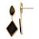 14k Yellow Gold Onyx Dangle Earrings