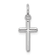 Rhodium Over 14k White Gold Cross Pendant