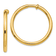 14k Yellow Gold 1 3/16" Non-Pierced Hoop Earrings